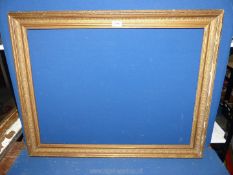 A picture Frame, with some loss to decoration, frame size 33" x 26¼", aperture 29¼" x 22".