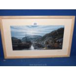 A Maurice Bishop signed print titled 'Home to Lynmouth on a Moonlit Tide'.