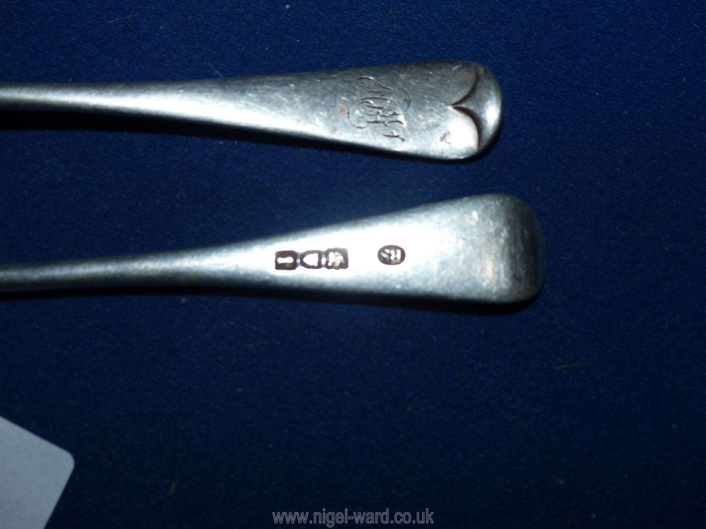 Five Silver Forks, London 1906, maker RS, 204 gms. - Bild 2 aus 2