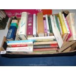A box of books to include; The Pattern Under The Plough by George Ewart Evans,