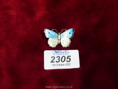 A Charles Horner silver butterfly brooch, Chester (date mark indistinct, possibly 1918).