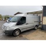 A Ford Transit Van, 2,198 cc Diesel, 6-speed manual finished in silver,
