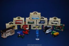 A quantity of 'Days Gone By' model cars (some boxed) including '1935 blue bird,