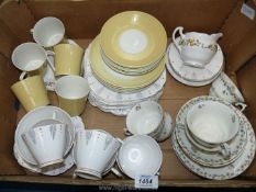 A quantity of part tea sets including Adderleys, Parma, Wellington,