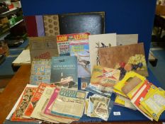 A quantity of ephemera including 1940's 'Filmstar Who's Who', 'Hobbies Weekly' magazines,