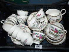 A good quantity of mixed china; Paragon and Duchess, some cracks.