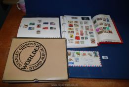 A boots luxury stamp album ring folder containing English stamps from 1971 to 1980,