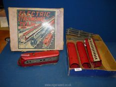 A boxed Marx Toys (Louis Marx) electric Streamline Train comprising tin plate Pullman Streamline
