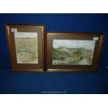A framed and mounted Watercolour titled 'Lothwaite Side - Bassenthwaite',