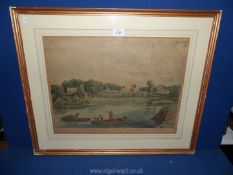 An aquatint drawn by William Havell,