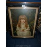 A framed and mounted Print titled 'A Daughter of Eve' by M. L. Waller.