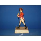 A papier mache 'Johnnie Walker Whisky' Advertising figure, some damage, 17" tall.