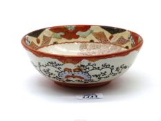 A good Kutani export ware bowl, circa 1900,