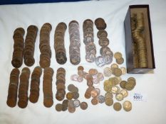 A large quantity of Edward VII pennies, half pennies, Queen Victoria pennies,
