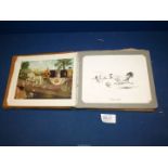An Autograph album, beautifully illustrated, mostly from 1920's.