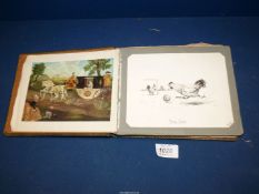 An Autograph album, beautifully illustrated, mostly from 1920's.