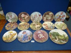 A quantity of limited edition cabinet Plates to include Cicely Mary Barker The Flower Fairies,