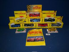 A quantity of model cars from "Sports Car Collection" including Lotus, Lamborghini, Ferrari,