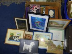 A quantity of Prints to include Winnie The Pooh, The Little Mermaid, unicorns, fairies etc.