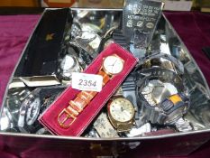 A large quantity of gents Watches for spares and repair including Sekonda, Marco Romo, Henleys, etc.
