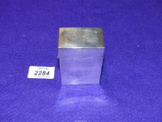 A Silver Cigarette Case, London 1898, makers James Deakin & Sons, 107 grams.