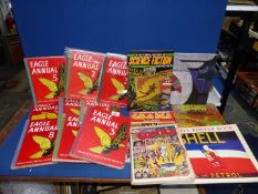 A quantity of books including The Penguin Book of Comics,