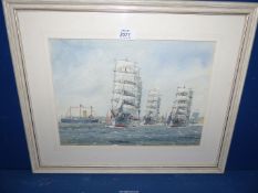 A framed and mounted watercolour 'A Good Show', signed lower right Frank Shipsides, 1980,