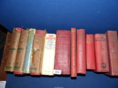 A box of books including Kelly's Directory of Herefordshire 1913,