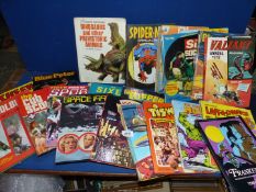 A quantity of annuals including Space 1999, Blue Peter, Doctor Who etc.