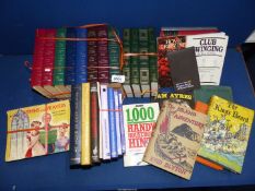 A quantity of books including 'The Island of Adventure' 1944 by Enid Blyton, Catherine Cookson,