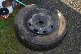 A Fulda 175/70 R14 tyre and rim.