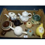 A quantity of Teapots including Venetian Ware, Hedge Rose,