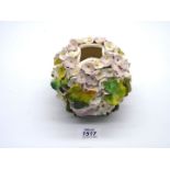 An interesting late 19th c "schneeballen" type Vase, modelled as an hydrangea,