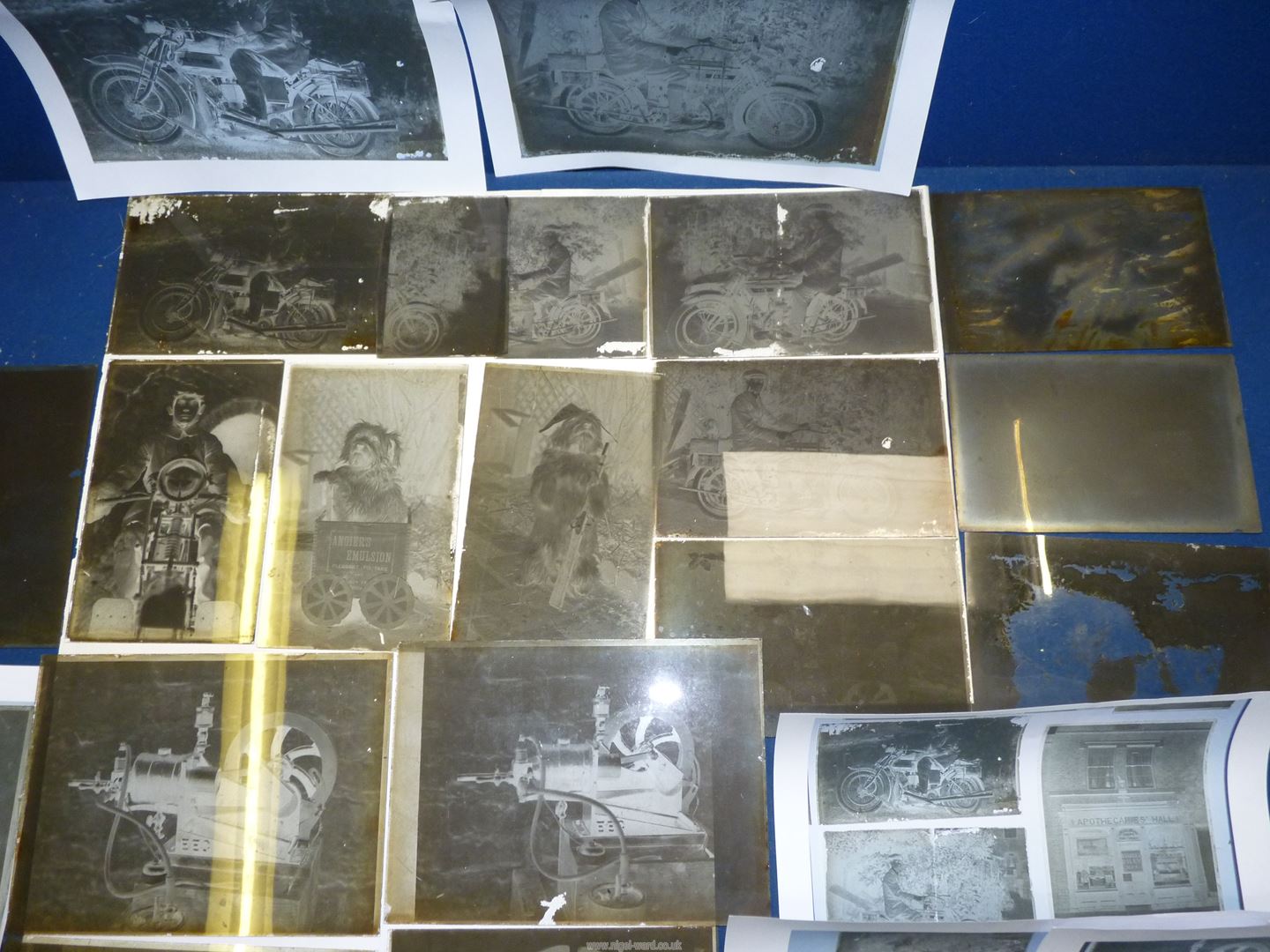 A quantity of glass negatives of BSA Motorcycle Reg. - Image 2 of 3