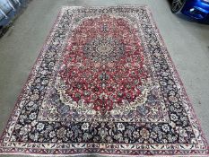 A large vintage Isfahan Wool carpet from Central Persia,