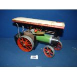 A Mamod Steam Engine, 10'' long.