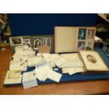 An interesting old leather Photograph Album containing black & white photographs of the Marquis of