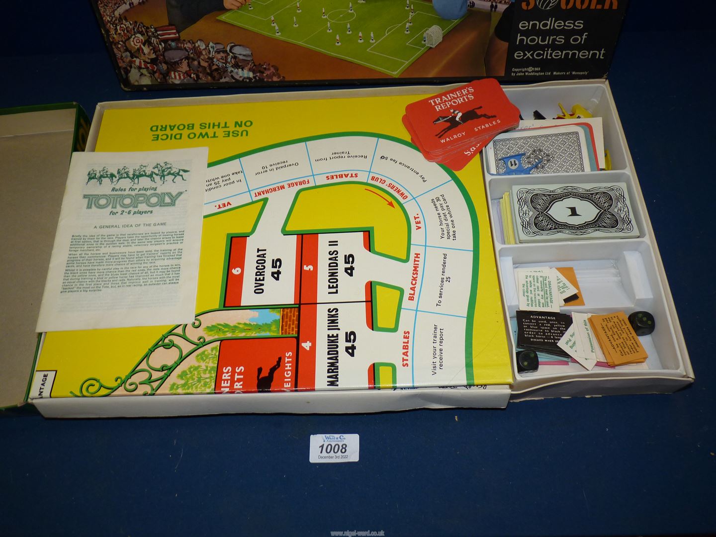 A boxed Totopoly 'The Great Race Game' plus a Waddingtons Table Soccer. - Image 2 of 3