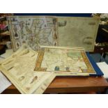 A large quantity of reproduction poster maps to include Kingdoms of Scotland, England and Wales,