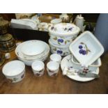 A quantity of Royal Worcester 'Evesham' including lidded tureens, ramekins, cake plate and slices,