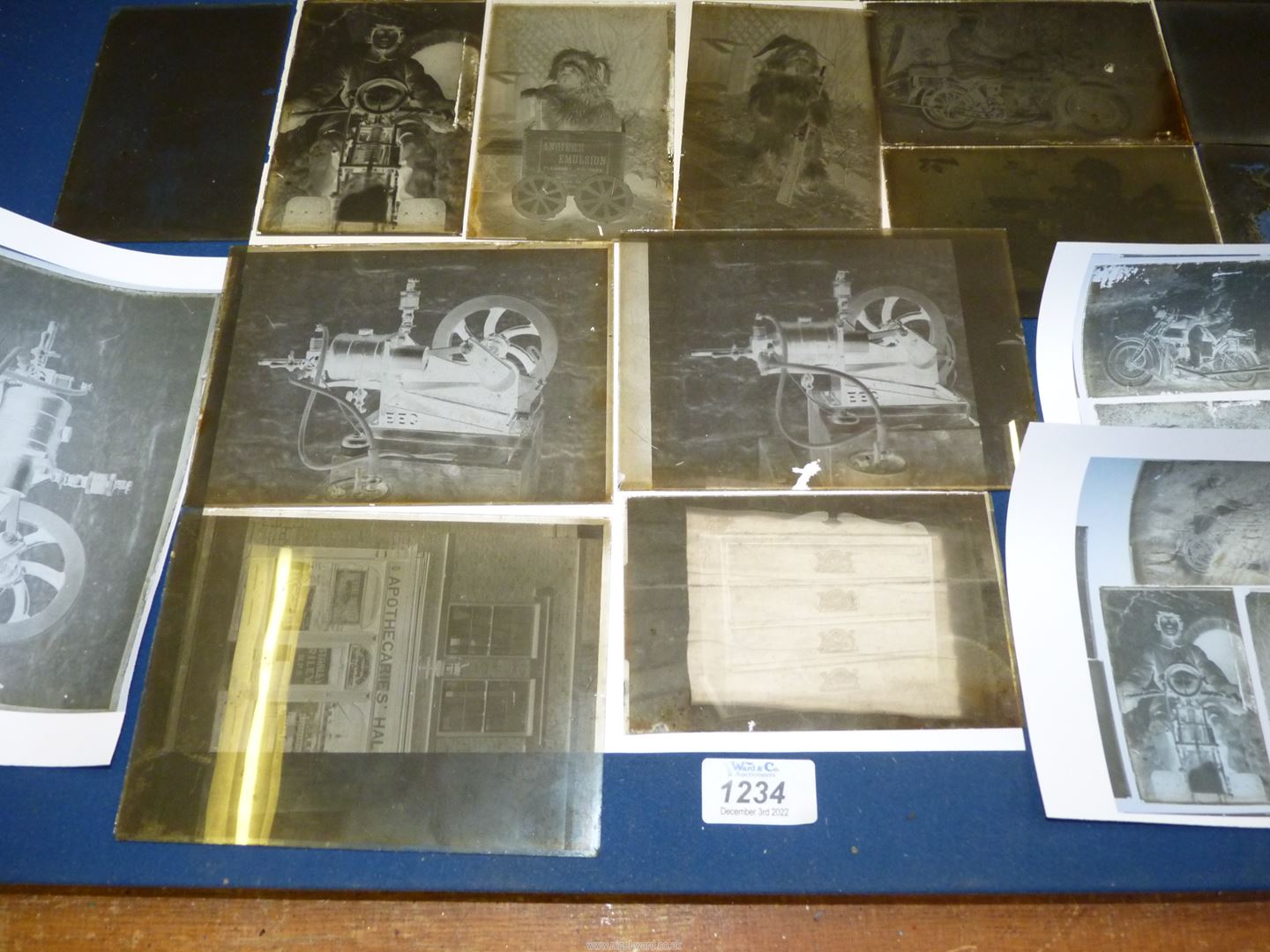 A quantity of glass negatives of BSA Motorcycle Reg. - Image 3 of 3