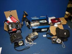 A quantity of Digital Cameras inc a Sony Cybershot DSC-W320 with Carl Zeiss Vario-Tessar Lens and