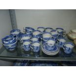 A quantity of Italian Spode design china to include; 6 coffee cans & saucers (1 repaired),