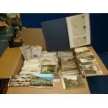 A large quantity of Postcards some dated 1920's/30's, plus an album containing postcards,