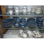A "Thai Celadon" six place setting Dinner service comprising various plate sizes, rice bowls,