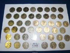 £23 worth of Beatrix Potter 50p Coins.