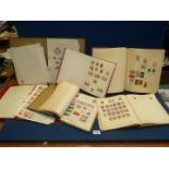 A quantity of Stamp books most part filled with foreign stamps, German French Colonies, France,