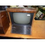 An original 1950's Pye Television, 19'' x 16'' x 4''.