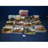 A box of bus and train Postcards, approx. 650, (unused).