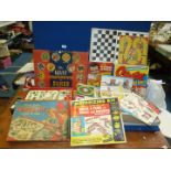 A quantity of games including 'The Eamonn Andrews Playbox', 'Giant Compendium of Games',